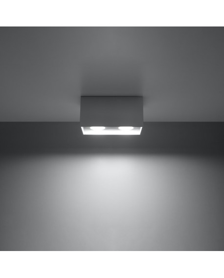 Plafon QUAD MAXI szary Sollux SL.0382