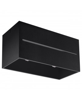 Plafon LOBO MAXI czarny Sollux SL.0384