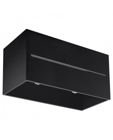 Plafon LOBO MAXI czarny Sollux SL.0384