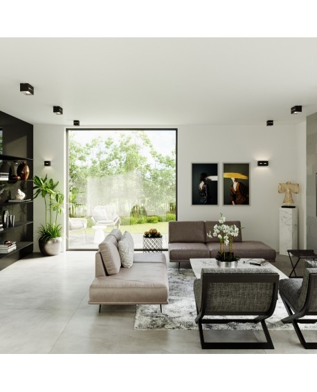 Plafon LOBO MAXI czarny Sollux SL.0384