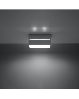 Plafon LOBO MAXI szary Sollux SL.0385