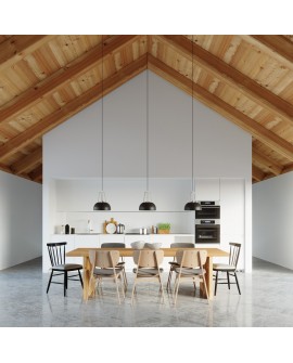 Lampa wisząca CASCO czarna/biała Sollux SL.0389