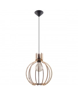 Lampa wisząca ARANCIA naturalne drewno Sollux SL.0391