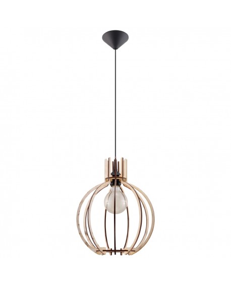 Lampa wisząca ARANCIA naturalne drewno Sollux SL.0391