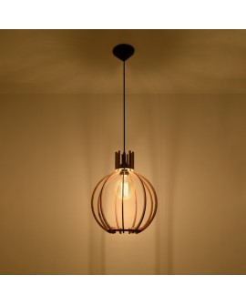 Lampa wisząca ARANCIA naturalne drewno Sollux SL.0391
