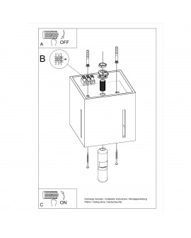 Plafon PIXAR szary Sollux SL.0399
