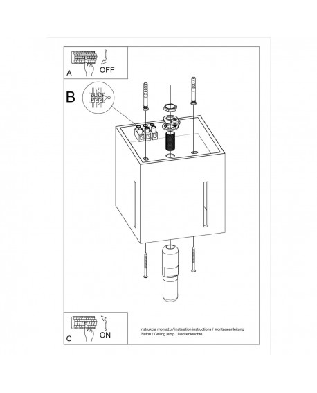 Plafon PIXAR szary Sollux SL.0399