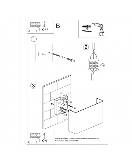 Kinkiet COPERTURA biały Sollux SL.0419