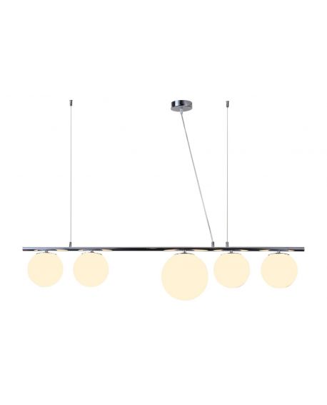 NOWOCZESNA LAMPA WISZĄCA CHROMOWANA BARISTICA W5 LUMINA DECO