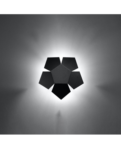 Kinkiet PENTA czarny Sollux SL.0423