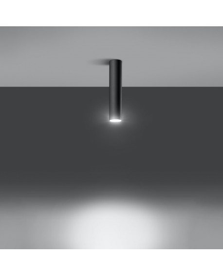 Plafon LAGOS 30 czarny Sollux SL.0436