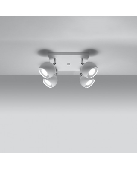 Plafon OCULARE 4 biały Sollux SL.0440