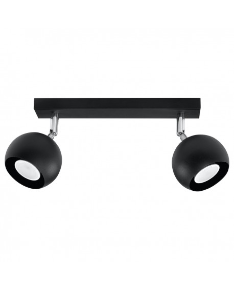 Plafon OCULARE 2 czarny Sollux SL.0444