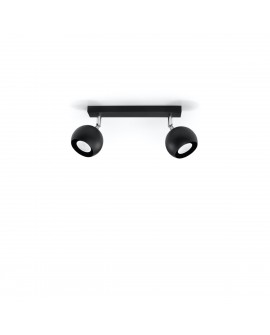 Plafon OCULARE 2 czarny Sollux SL.0444