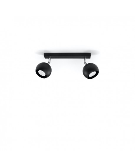 Plafon OCULARE 2 czarny Sollux SL.0444