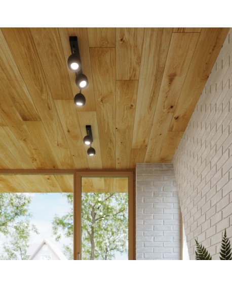 Plafon OCULARE 2 czarny Sollux SL.0444