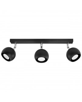 Plafon OCULARE 3 czarny Sollux SL.0445