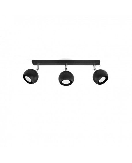 Plafon OCULARE 3 czarny Sollux SL.0445