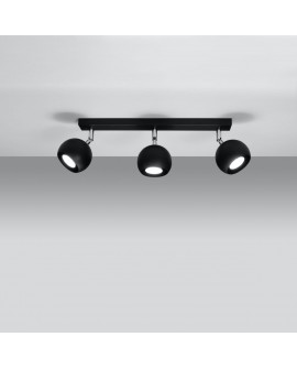 Plafon OCULARE 3 czarny Sollux SL.0445