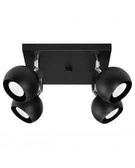 Plafon OCULARE 4 czarny Sollux SL.0446