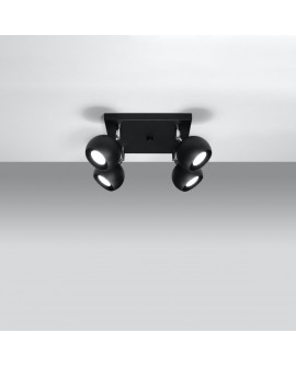 Plafon OCULARE 4 czarny Sollux SL.0446