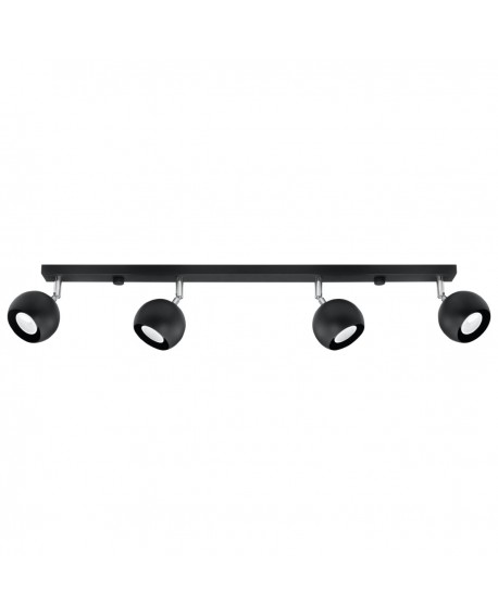 Plafon OCULARE 4L czarny Sollux SL.0447