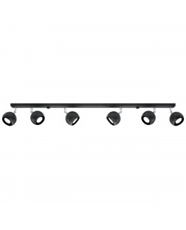 Plafon OCULARE 6L czarny Sollux SL.0448