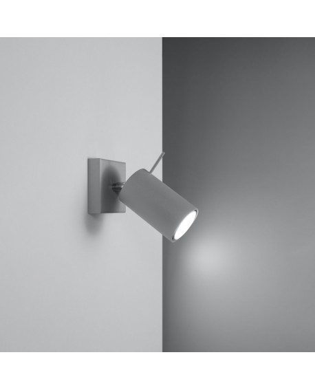 Kinkiet RING 1 szary Sollux SL.0449