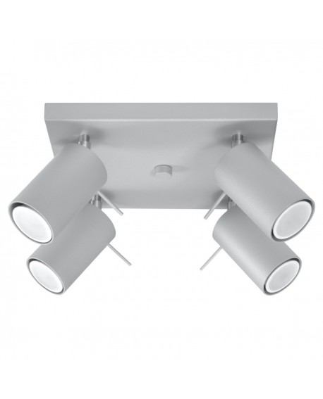 Plafon RING 4 szary Sollux SL.0452