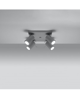 Plafon RING 4 szary Sollux SL.0452