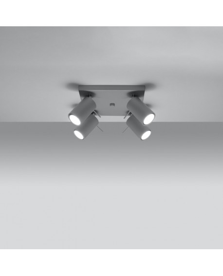 Plafon RING 4 szary Sollux SL.0452