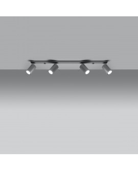 Plafon RING 4L szary Sollux SL.0453