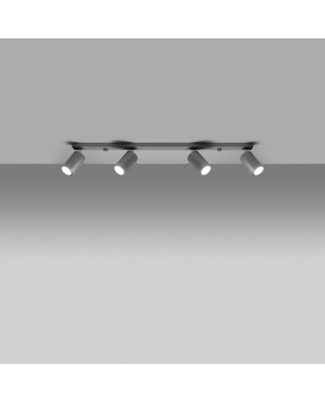 Plafon RING 4L szary Sollux SL.0453