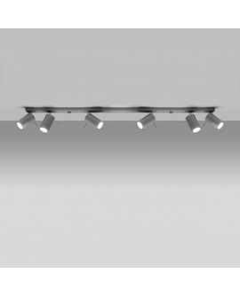 Plafon RING 6L szary Sollux SL.0454