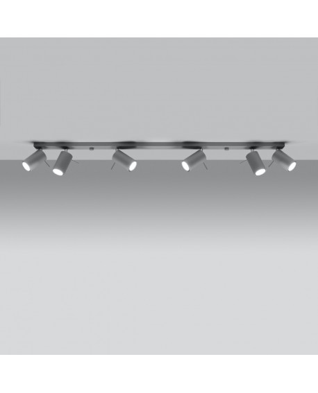 Plafon RING 6L szary Sollux SL.0454