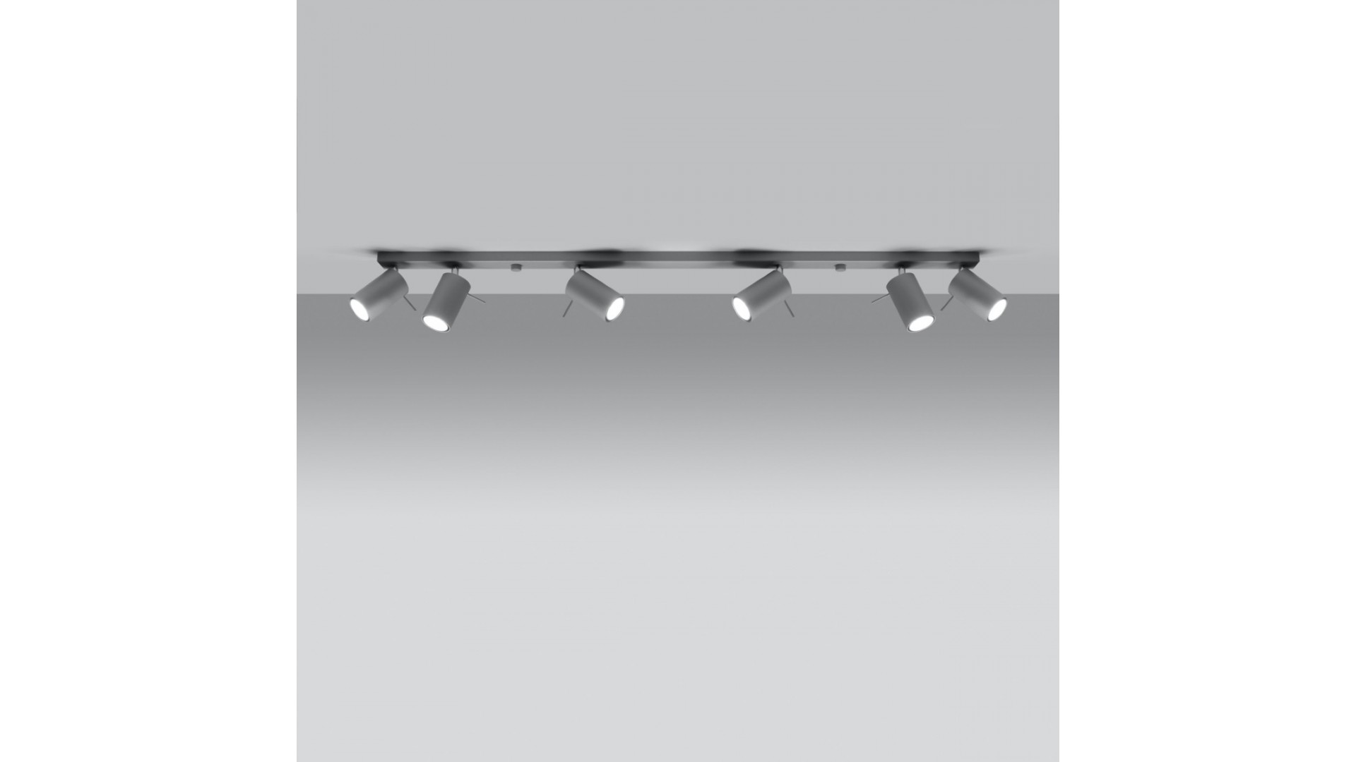 Plafon RING 6L szary Sollux SL.0454