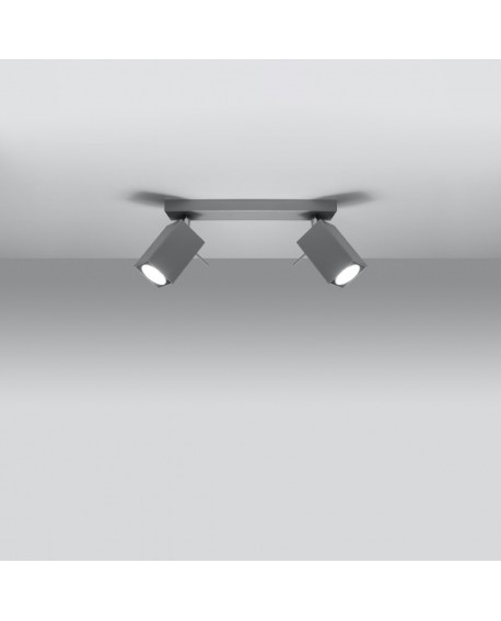 Plafon MERIDA 2 szary Sollux SL.0456