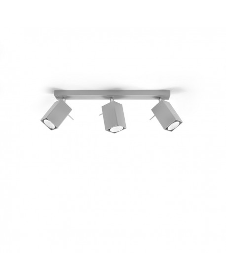 Plafon MERIDA 3 szary Sollux SL.0457