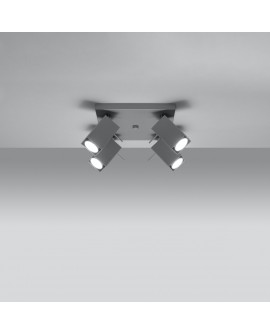 Plafon MERIDA 4 szary Sollux SL.0458