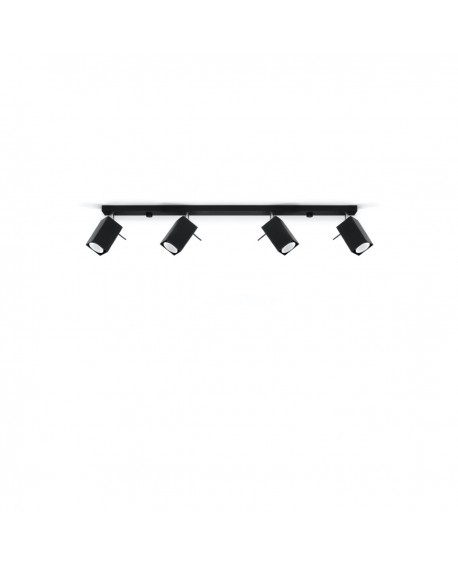 Plafon MERIDA 4L czarny Sollux SL.0459