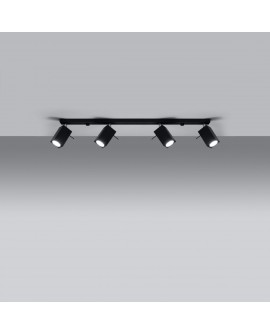 Plafon MERIDA 4L czarny Sollux SL.0459