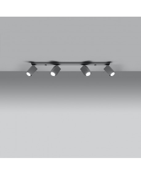 Plafon MERIDA 4L szary Sollux SL.0461