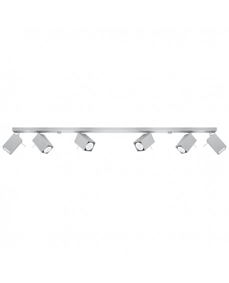 Plafon MERIDA 6L szary Sollux SL.0462