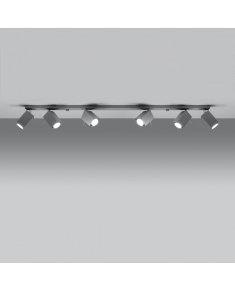 Plafon MERIDA 6L szary Sollux SL.0462