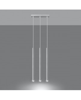 Lampa wisząca PASTELO 3 biała Sollux SL.0466