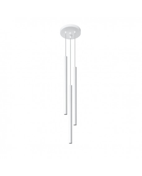 Lampa wisząca PASTELO 3P biała Sollux SL.0467