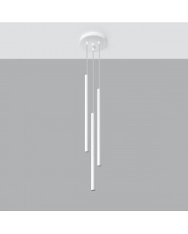 Lampa wisząca PASTELO 3P biała Sollux SL.0467