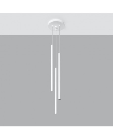 Lampa wisząca PASTELO 3P biała Sollux SL.0467