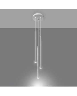 Lampa wisząca PASTELO 3P biała Sollux SL.0467