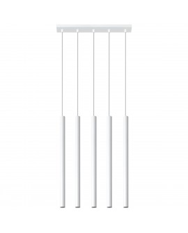 Lampa wisząca PASTELO 5 biała Sollux SL.0468